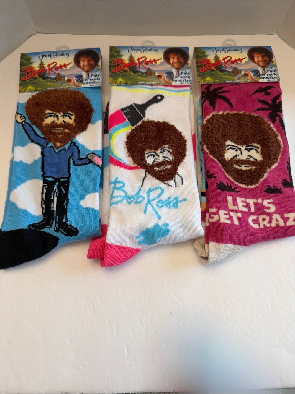 Bob Ross Crew Socks - You choose